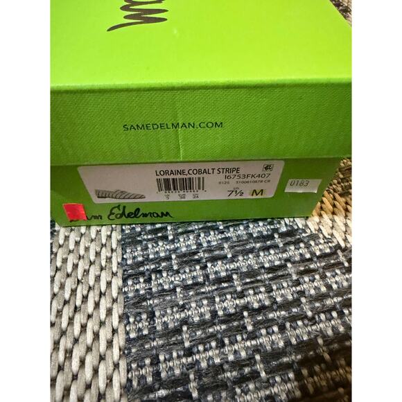 Sam Edelman Loraine Loafer Cobalt Stripe Womens Size 7.5M - Picture 6 of 9